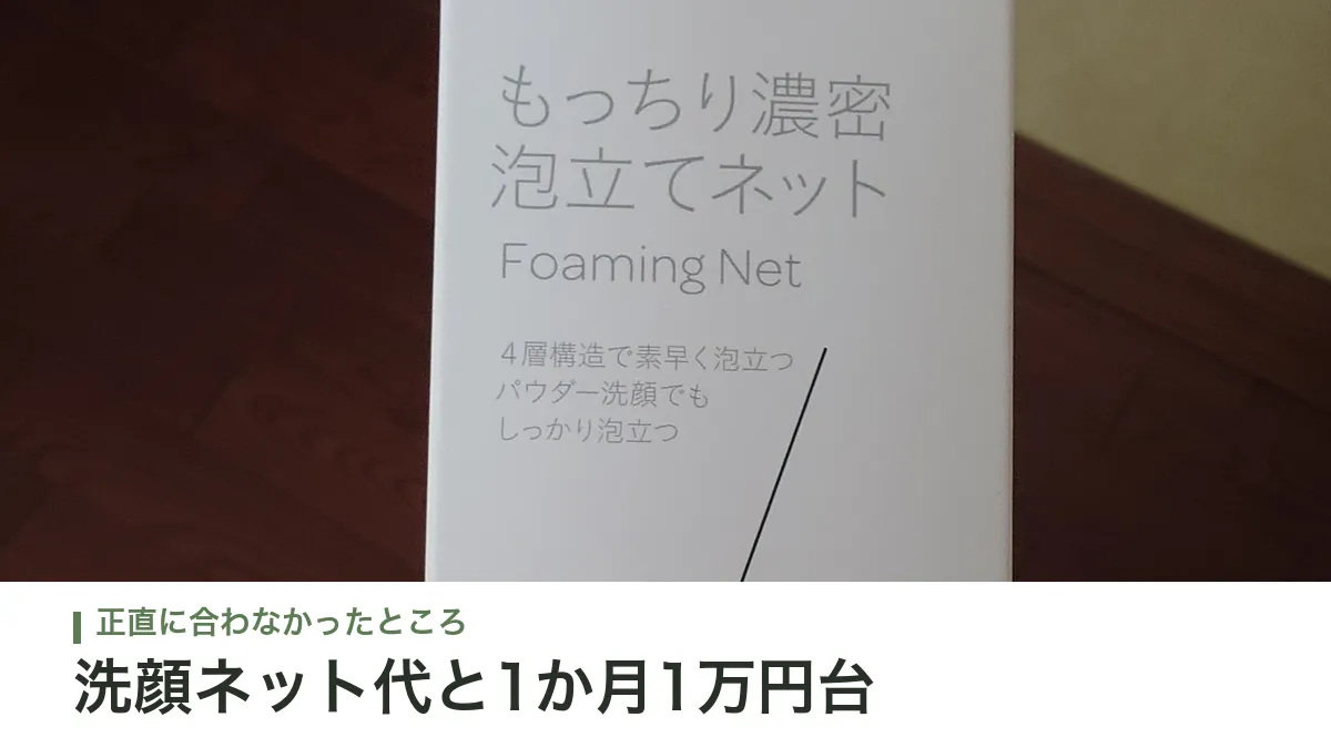 もっちり濃密 泡立てネットのパッケージ